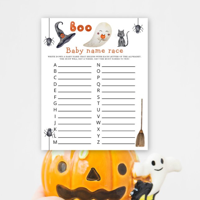 Lámina Fantasma lindo - Juego de carreras de nombre de be (Subido por el creador)