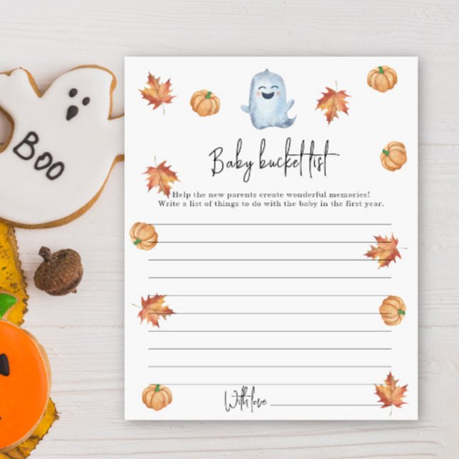 Lámina Fantasma lindo - Lista de baldes para bebés (Subido por el creador)