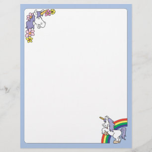 Lámina Fantasy Unicorn Letterhead
