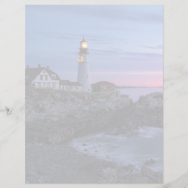 Lámina Faros | Faro Cape Elizabeth Maine (Anverso)