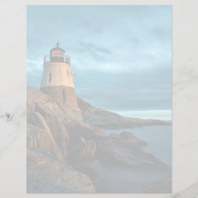 Lámina Faros | Faro de Castle Hill (Anverso)