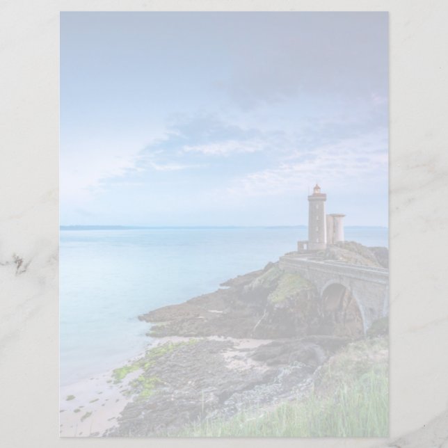 Lámina Faros | Faro Plouzané Francia (Anverso)
