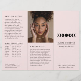 Lámina Fases modernas de la luna rosada elegante triple p