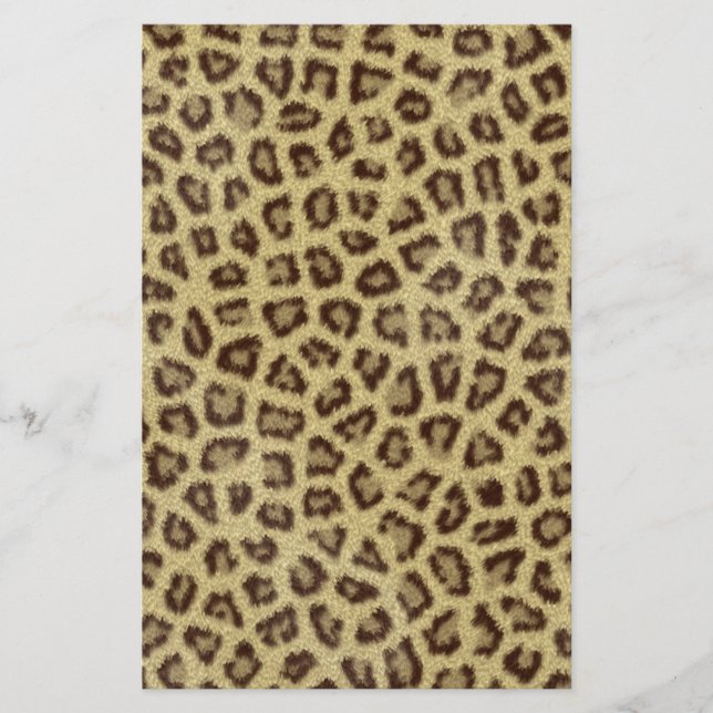 Lámina Fashinable leopardo piel efecto de piel fluffy (Anverso)