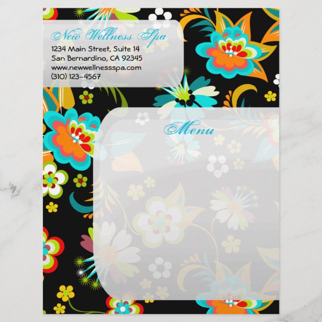 Lámina Fashion floral fino y lindo Guay Girly Retro (Anverso)