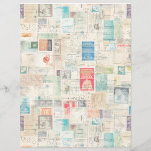 Lámina Faux Fantasy Postage Collage 1