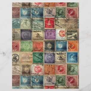 Lámina Faux Fantasy Postage Collage 7