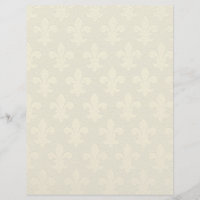 Faux gold fleur de lis patrón embellecido