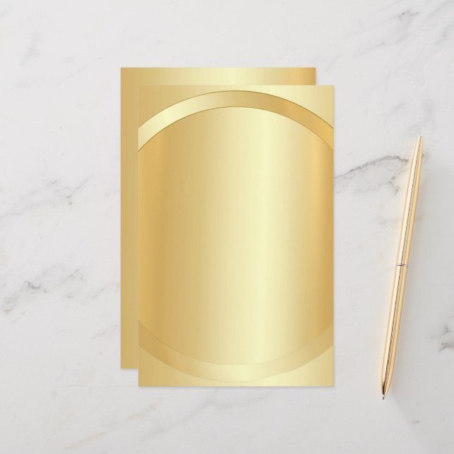 Lámina Faux Gold Personalizado Glamoroso Añadir tu planti (Anverso/Reverso In Situ)