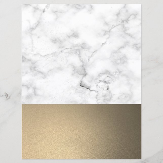 Lámina Faux Marble & Gold Purpurina (Anverso)
