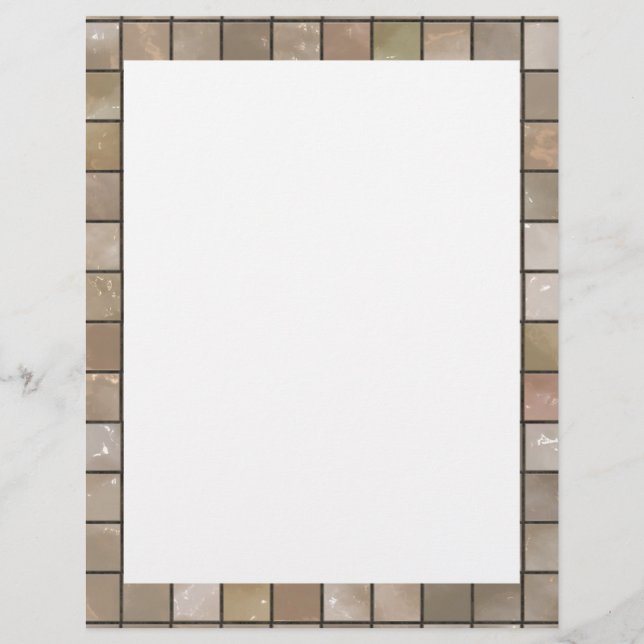 Lámina Faux Tan Floor Tile Image (Anverso)