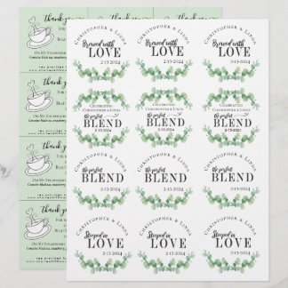 Lámina Favoritos de recepción de bodas | Bolsa de té