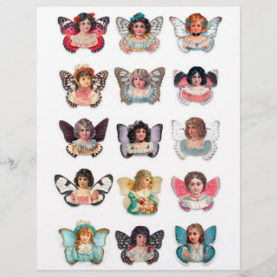 Lámina Fe de la época victoriana genuina (no IA)