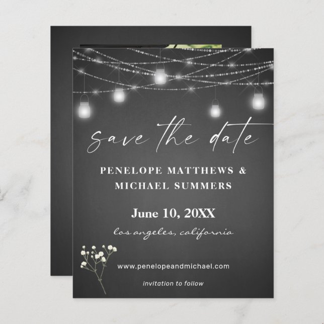 Lámina Fecha de guardado de la foto del tablero de fotos  (Anverso / Reverso)