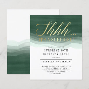 Lámina Fecha de nacimiento de sorpresas para el oro y la 