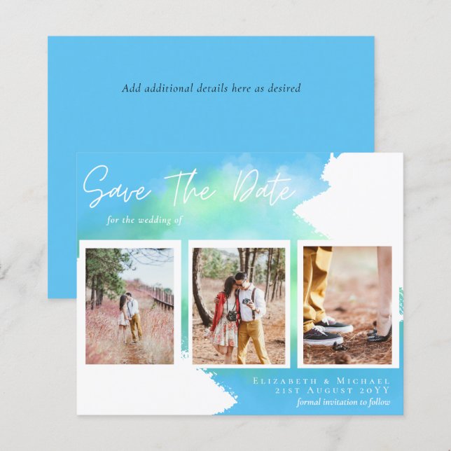 Lámina FECHA DE SALVACIÓN DE Sky Blue (Anverso / Reverso)