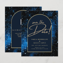 Lámina FECHA DE SALVACIÓN DEL Boda Galaxy Starry Night Bl