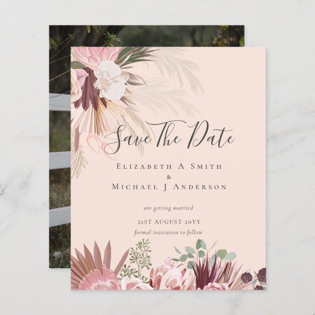 Lámina FECHAS DE AHORRO DE FOTOS DE BAJO COSTO - Pampas G (Anverso / Reverso)