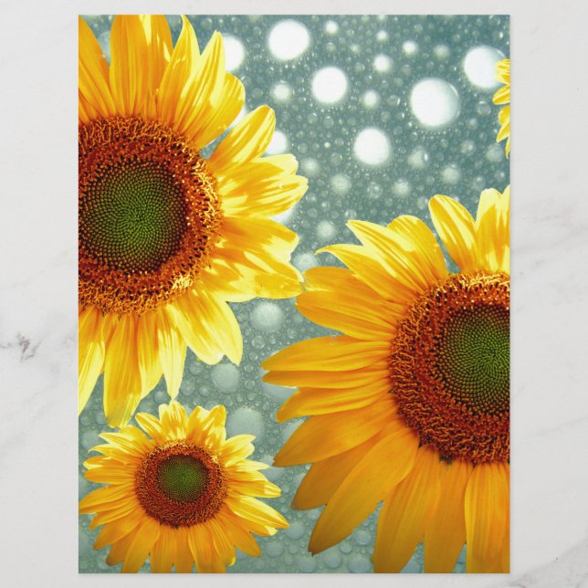 Lámina Felices girasoles (Anverso)