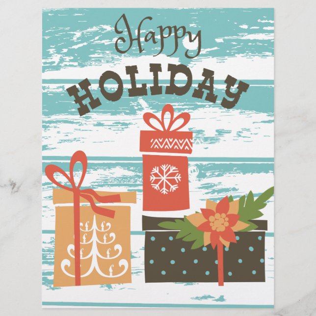 Lámina Felices vacaciones de Navidades de vacaciones (Anverso)