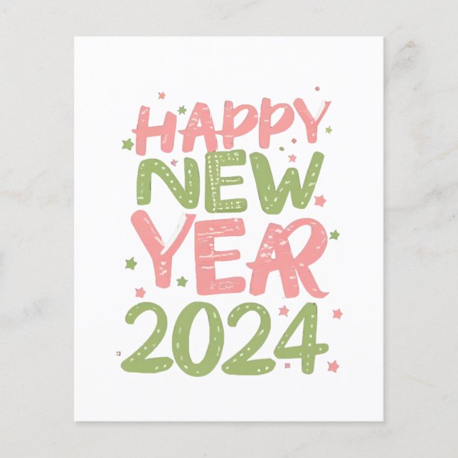 Lámina Feliz Año Nuevo 2024 (Anverso)