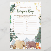 Feliz Camper adivina qué hay en la bolsa de pañale