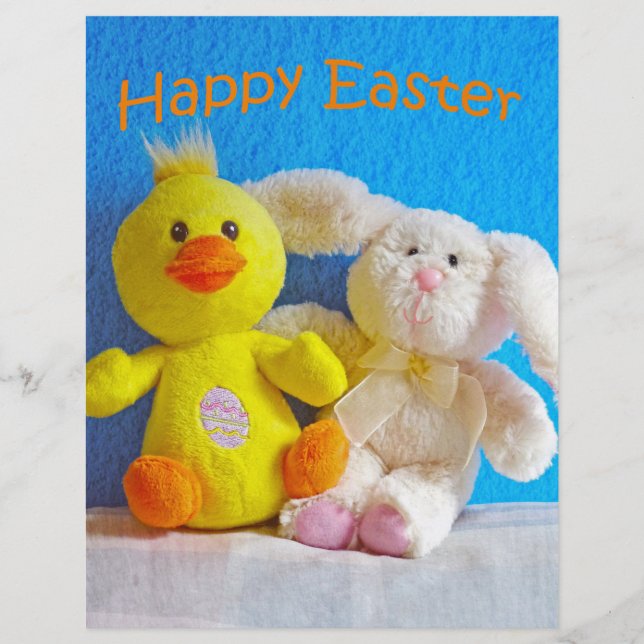 Lámina Feliz Chick de Pascua + Conejo (Anverso)