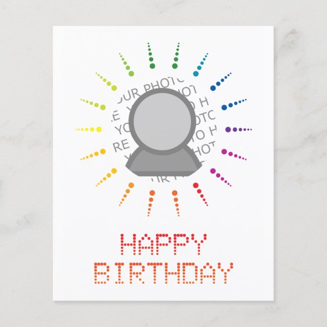 Lámina feliz cumpleaños (brightBurst) (Anverso)