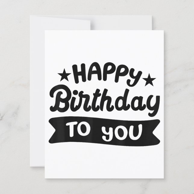 Lámina Feliz cumpleaños para ti (Anverso)