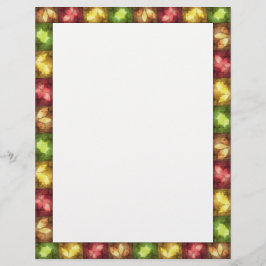 Lámina Feliz Día de Acción de Gracias, Grunge Leaves - Le