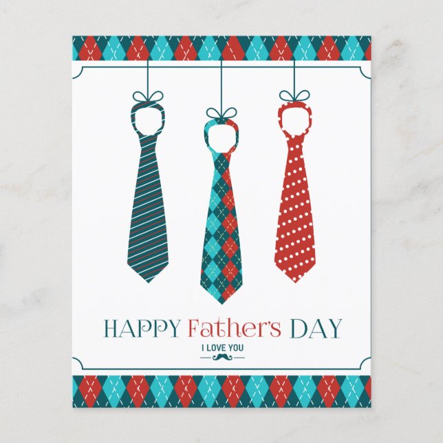 Lámina Feliz Día del Padre (Anverso)