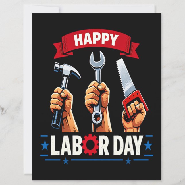 Lámina Feliz día del trabajo (Anverso)
