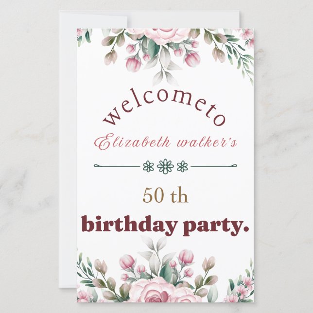 Lámina Feliz fiesta de cumpleaños (Anverso)