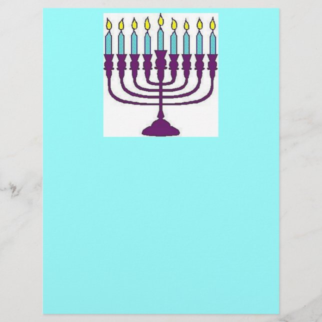 Lámina Feliz Hanukkah Shalom (Anverso)