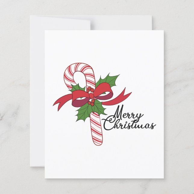 Lámina Feliz Navidad Candy Cane (Anverso)