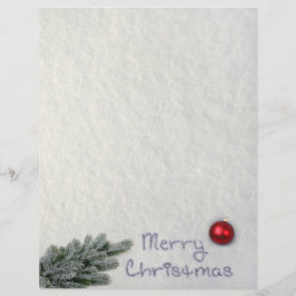 Lámina Feliz Navidad escrito en la Nieve