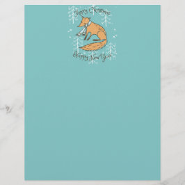 Lámina Feliz Navidad Fox Cozy