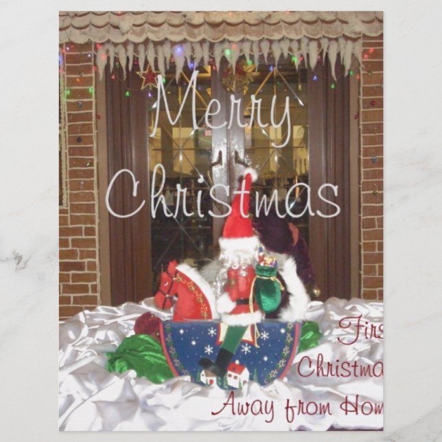 Lámina Feliz Navidad fuera de casa Inspirado en A (Anverso)