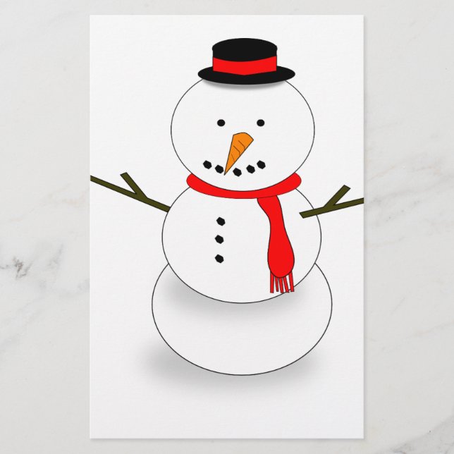 Lámina Feliz Navidad Snowman (Anverso)