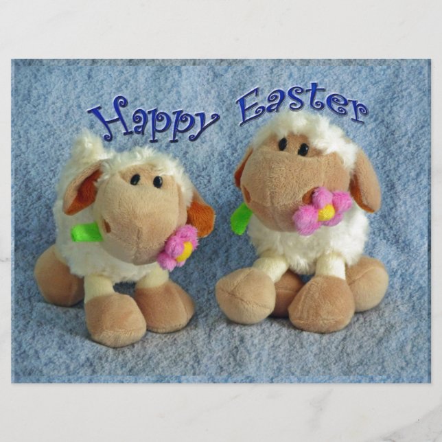 Lámina Feliz Pascua Lambs (Anverso)