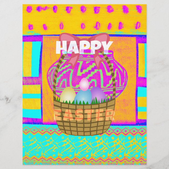Lámina Feliz Pascua: Quédate Bendecida como siempre (Anverso)