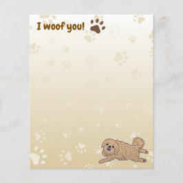 Lámina Feliz Perro Pekín, amante de ti