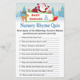 Lámina feliz santa Nursery Rhyme Prueba de baño de bebé