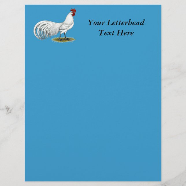 Lámina Fénix: Rooster Blanco (Anverso)