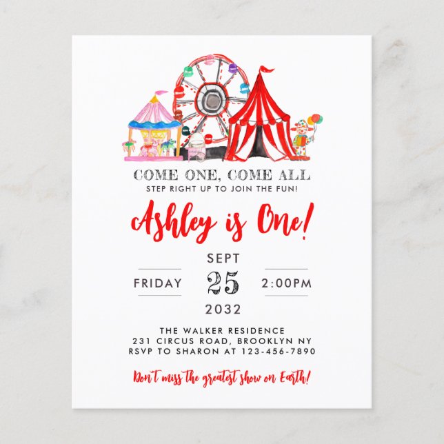 Lámina Feria del Círculo de Carnaval de Presupuestos Feri (Anverso)