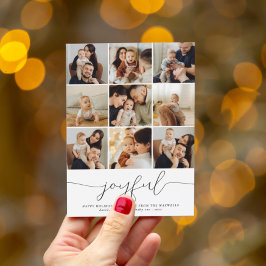 Lámina Festividad del Collage de fotos de Navidades alegr