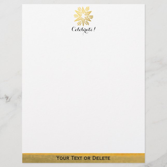 Lámina Festividad personalizada de una estrella de Reliev (Anverso)