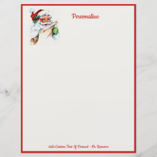 Lámina Festividades de Jolly Santa Claus List Navidades