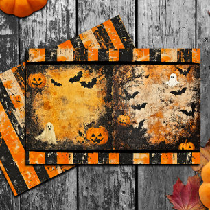 Lámina Ficha de diario de vintage Halloween Grunge Strige