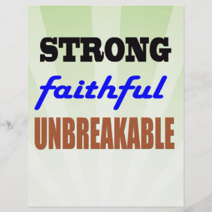 Lámina Fiel fuerte inquebrantable